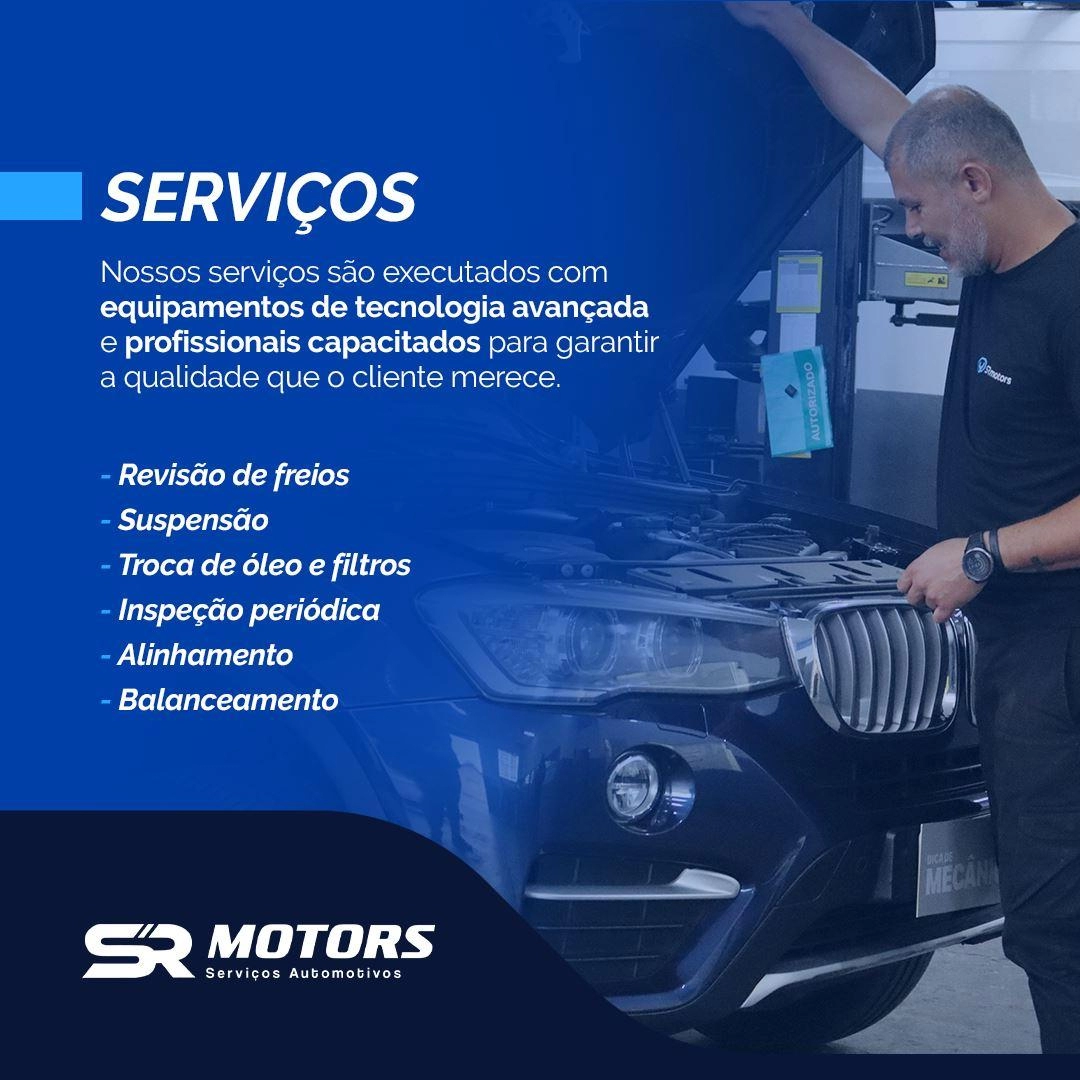 SR Motors referência em serviços de manutenção automotiva de qualidade SR Motors | Oficina Mecânica • Serviços automotivos
