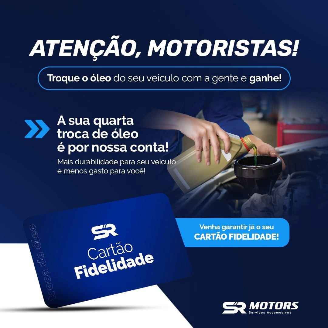 CARTÃO FIDELIDADE SR Motors | Oficina Mecânica • Serviços automotivos